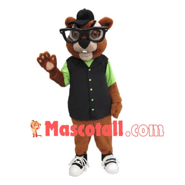 Referee Squirrel Mascot Costume 