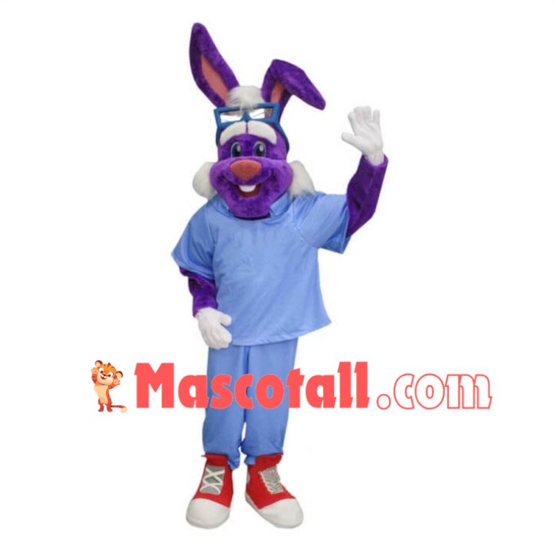 Evil Dr. Rabbit Mascot Costume 