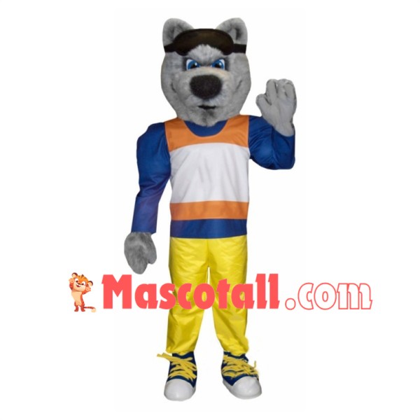 Sports Power Wolf Mascot Costume 