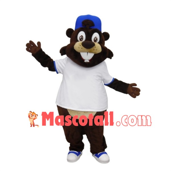 Sports Beaver Mascot Costume 
