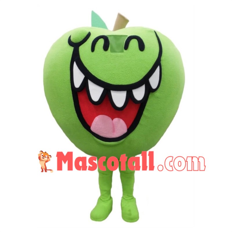 Deluxe Jolly Rancher Green Apple Mascot Costume 