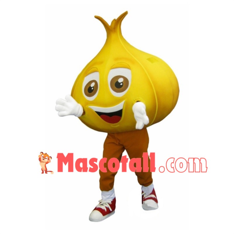 Lightweight Cartoon Yellow Onion Mascot Costume 