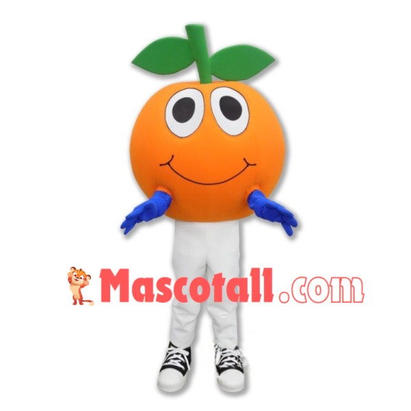 Lightweight Cartoon Tangerine Mascot Adult Costume 