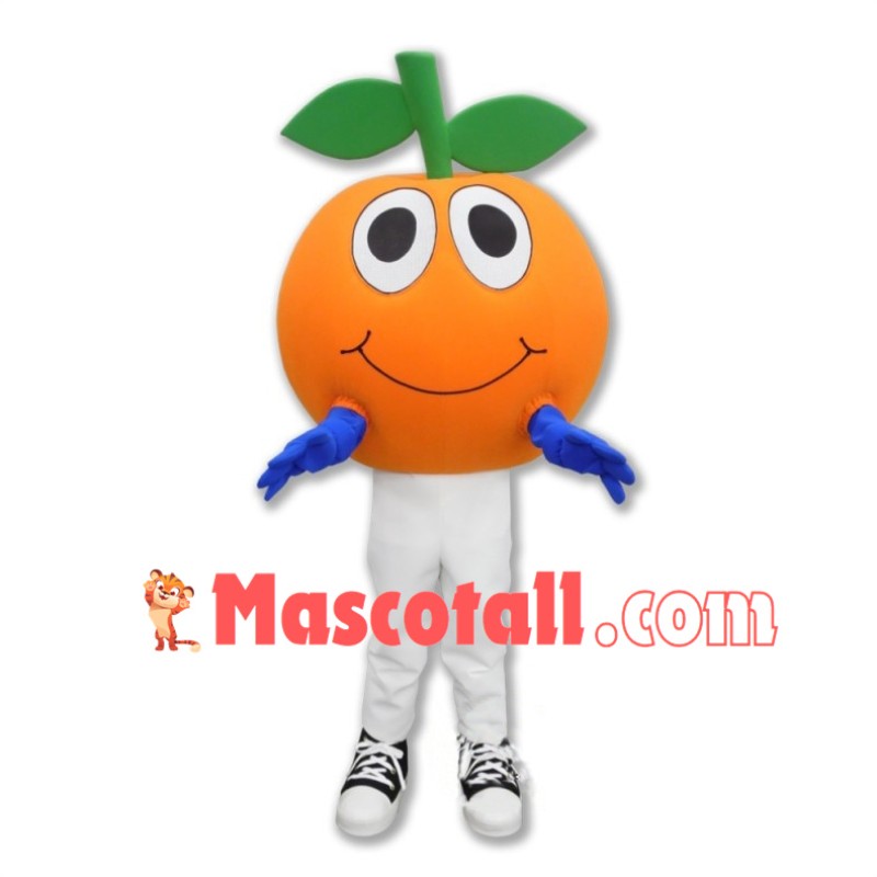 Lightweight Cartoon Tangerine Mascot Adult Costume 