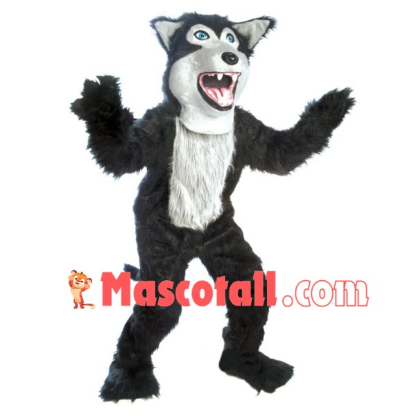 Black Husky Elementary School Mascot Costume 