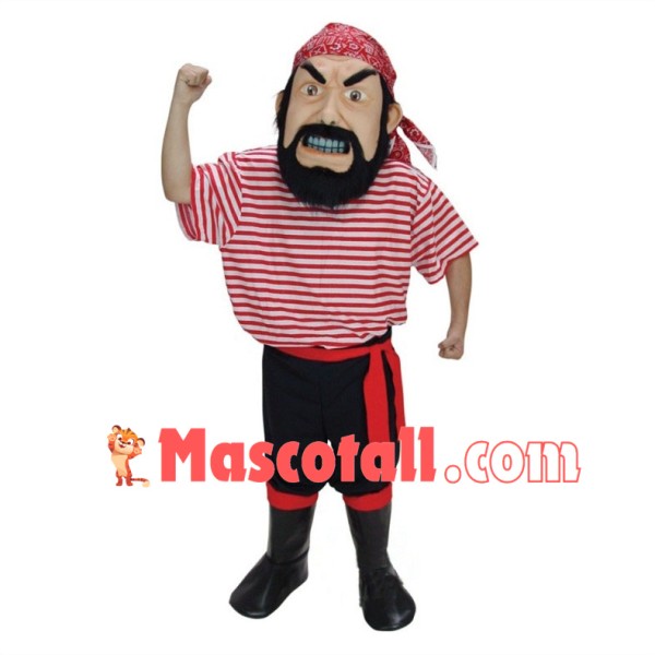Col. Keel Haul Pirate Mascot Costume	