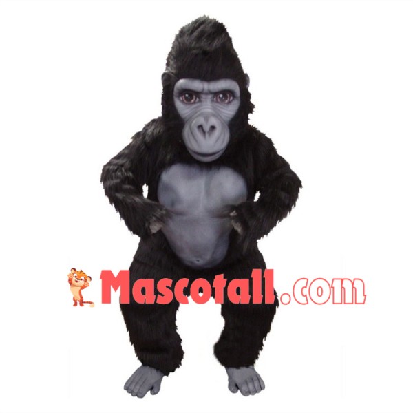 Silverback Gorilla Mascot Costume  
