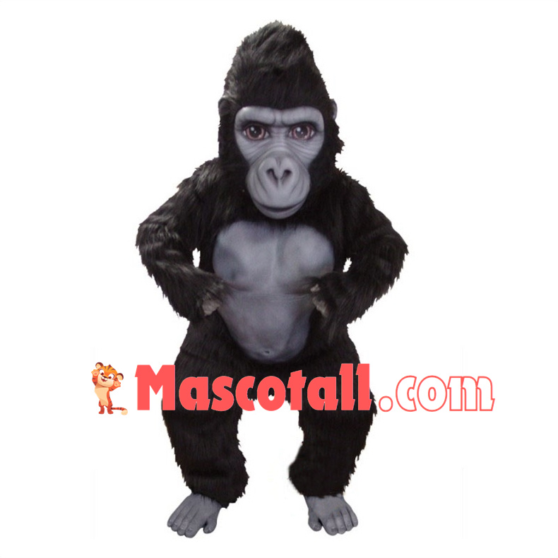 Silverback Gorilla Mascot Costume  