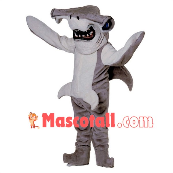 Bloody Hammerhead Shark Mascot Costume  