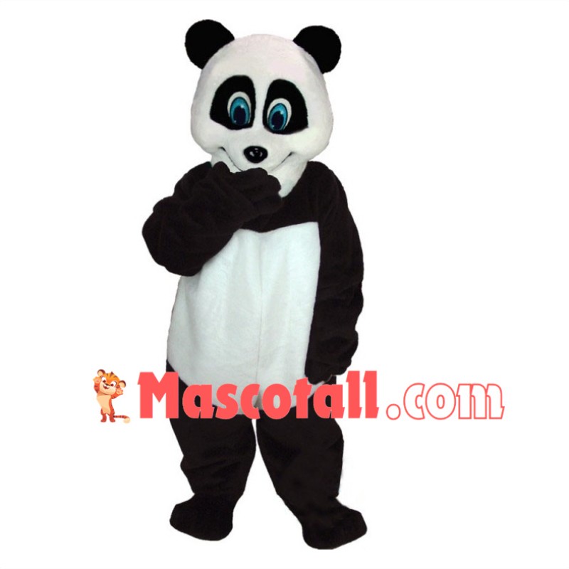 Adorable Blue Eyed Panda Mascot Costume  
