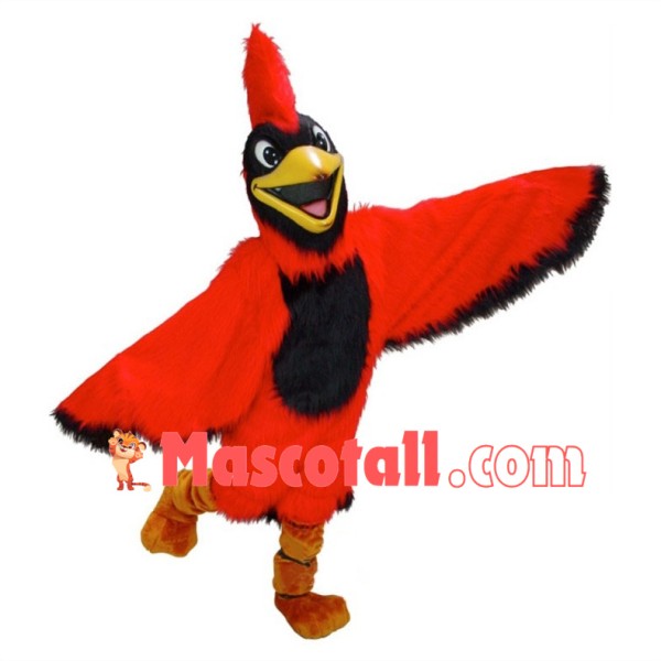Happy Northern Cardinal Mascot Costume 