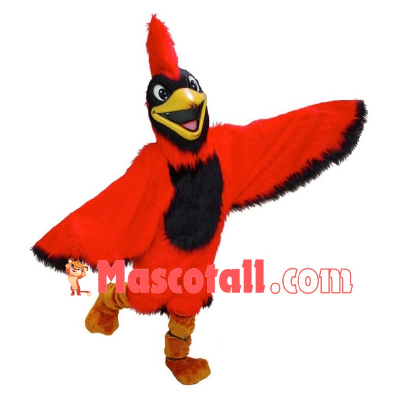 Happy Northern Cardinal Mascot Costume 