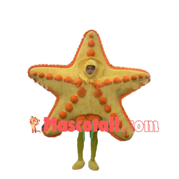 Deluxe Yellow Starfish Mascot Adult Costume	