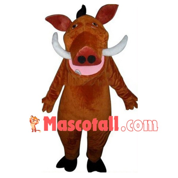 Gluttonous Pumbaa the Warthog Mascot Cartoon Costume	