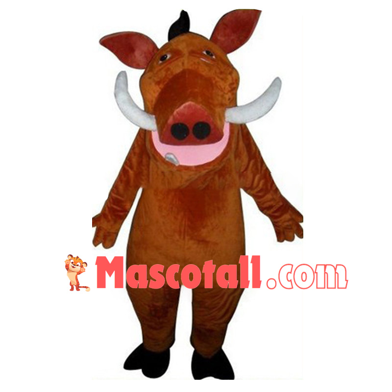 Gluttonous Pumbaa the Warthog Mascot Cartoon Costume	