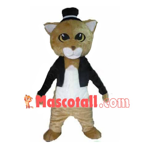 Gentleman Wildcat Mascot Costume	