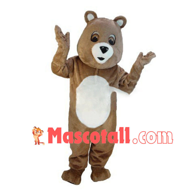 Baby Light Brown Bear Mascot Costume	 