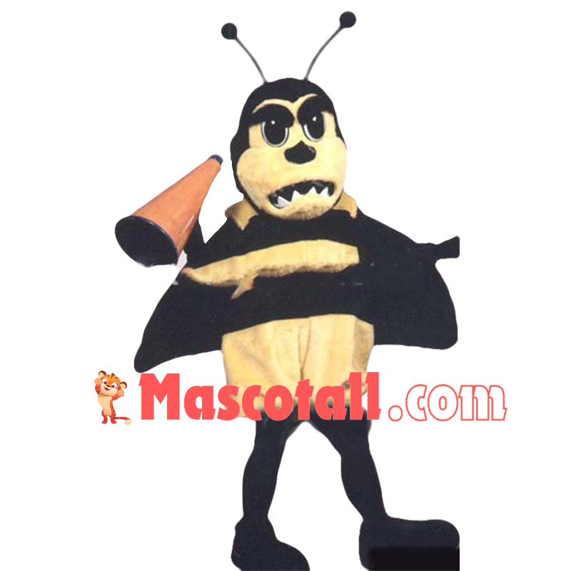 Fierce Bee With Sharp Teeth Mascot Costume	 