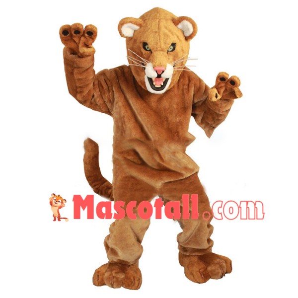 Fierce Mountain Lion Big Cat Mascot Costume	 