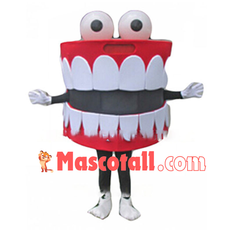 Deluxe Cartoon Oral Cavity Mascot Costume For Halloween Party	