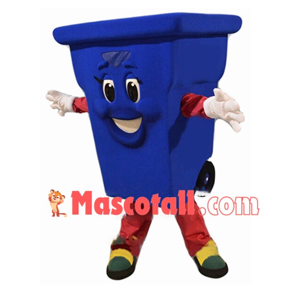Lightweight Cartoon Outdoor Garbage Cans With Wheels Mascot Adult Costume 