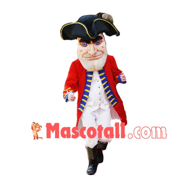 American Patriot Soldier Mascot Costume	