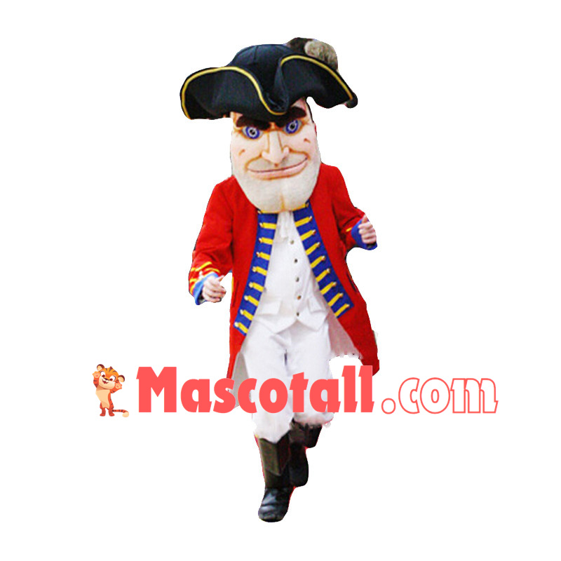 American Patriot Soldier Mascot Costume	