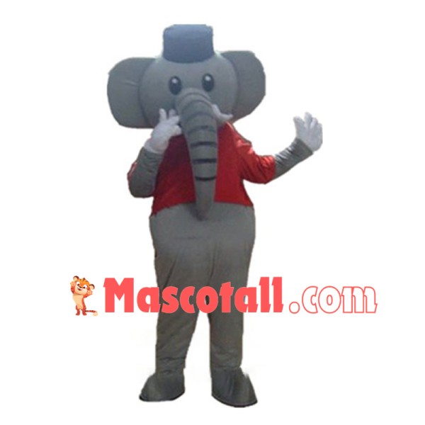 Simple Style Elephant Mascot Costume Animal Fancy Dress Costume 