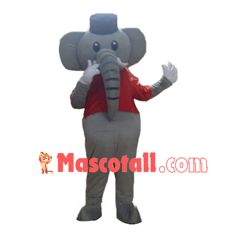 Simple Style Elephant Mascot Costume Animal Fancy Dress Costume 