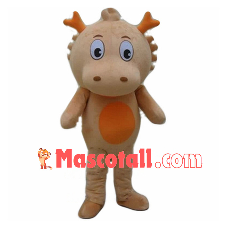 Cute Cartoon Chinese Dragon Mascot Costume 