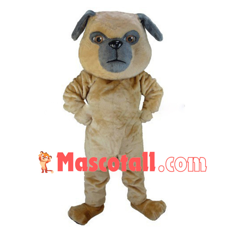 Ugly Pug Dog Mascot Costume  