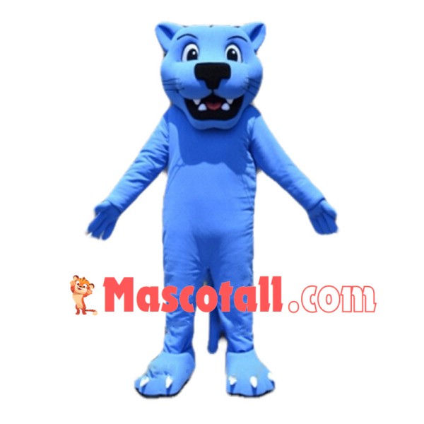 Blue Panther Mascot Costume 
