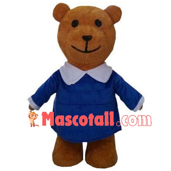 Lady Teddy Bear Mascot Costume 