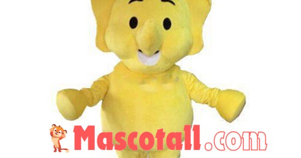 Chef Yellow Elephant Lightweight Mascot Costume