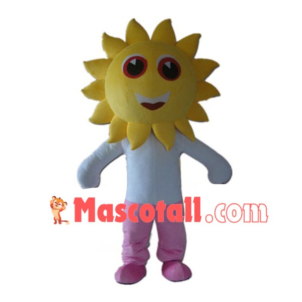 Sun Man Cartoon Mascot Costume 
