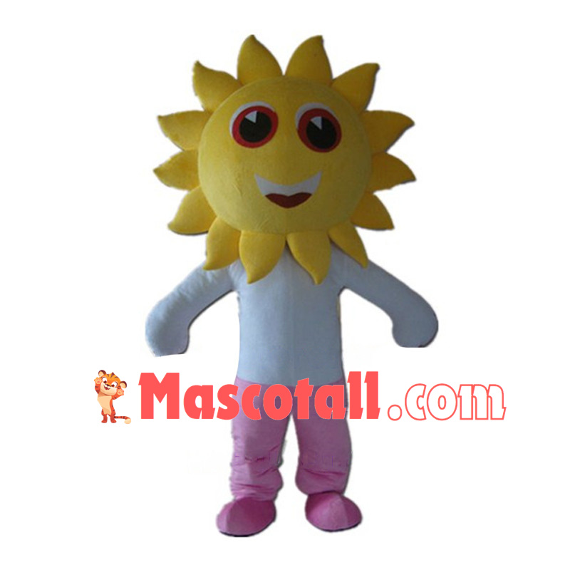 Sun Man Cartoon Mascot Costume 