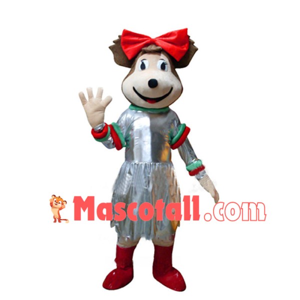 Festival Bear Girl Mascot Costume 