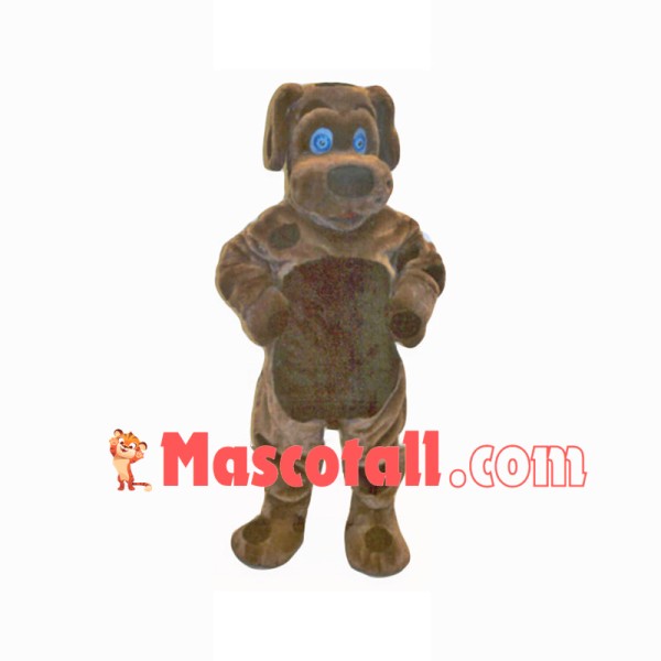 Loyal Brown Dog Mascot Costume 