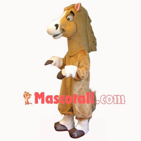 Light Brown Horse Mascot Costume 
