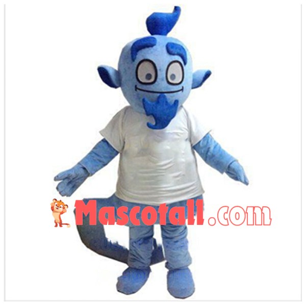 Genie of the Lamp Mascot Cartoon Character Costume 