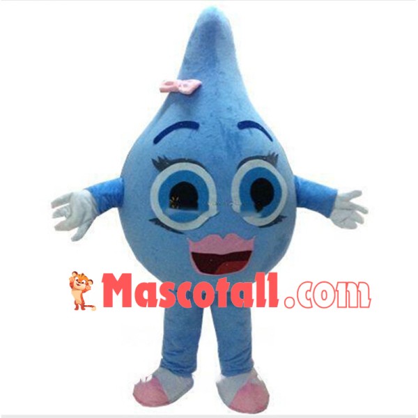 Water Drop Girl Mascot Costume 