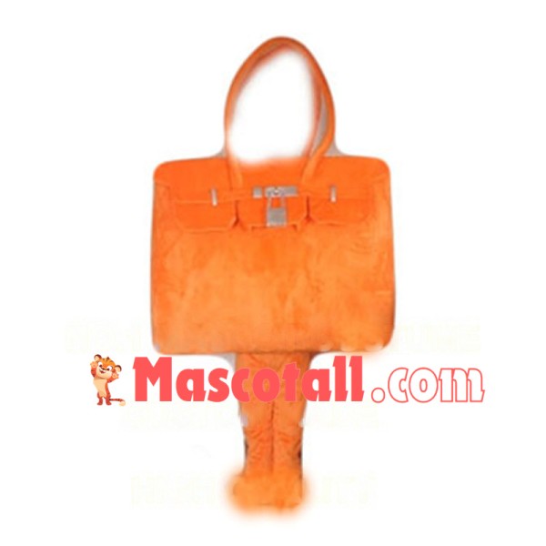 Deluxe Orange Handbag Mascot Adult Costume 