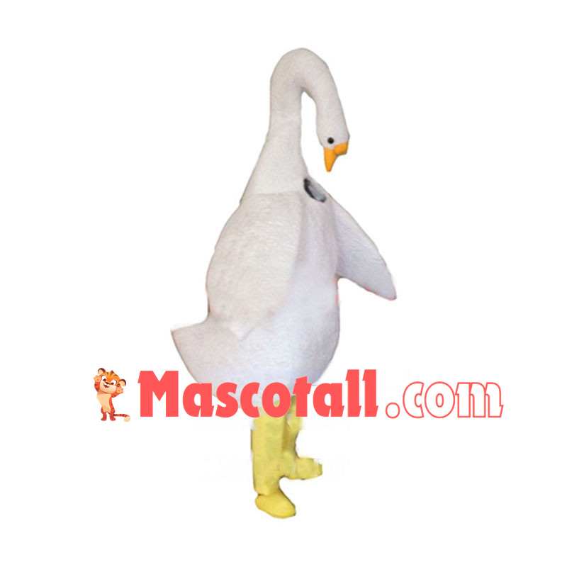 Deluxe White Goose Mascot Costume 