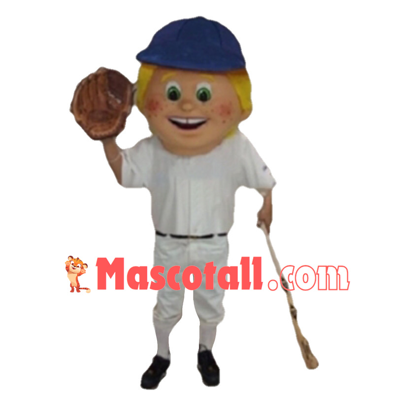 Optimistic Baseball Kid Mascot Costume