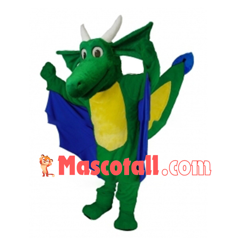 Green Dragon Mascot Costume 
