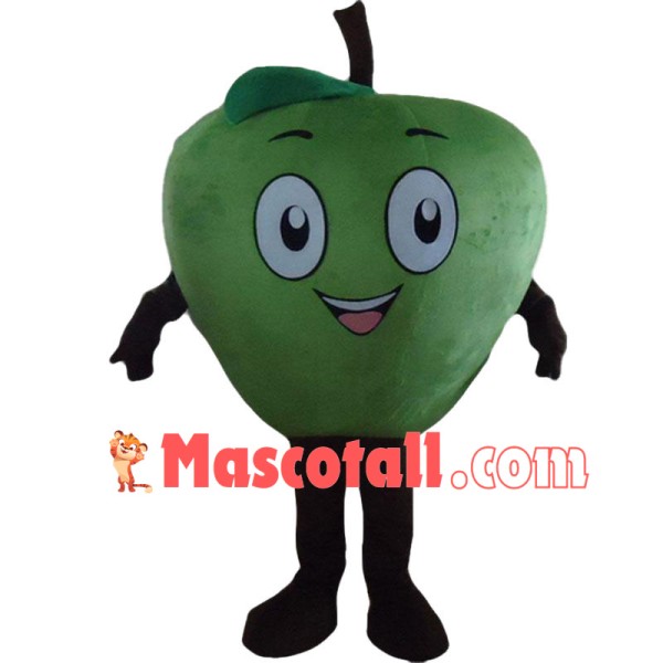 Deluxe Cartoon Green Apple Lightweight Mascot Adult Costume	