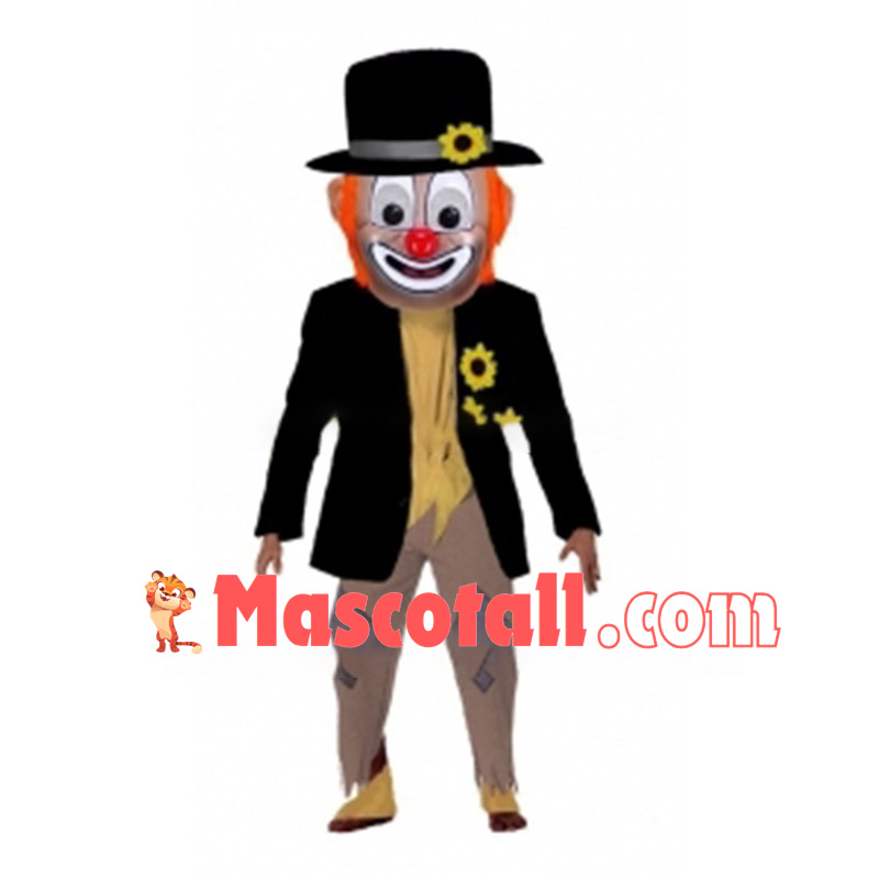 Happy Hobo Clown Mascot Costume