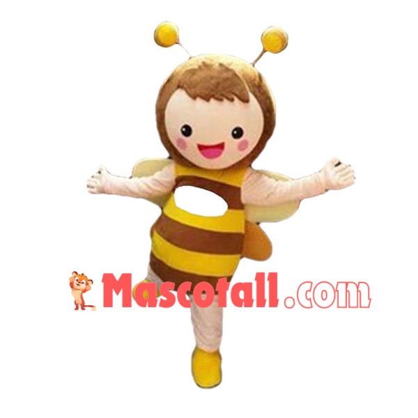 Cute Cartoon Bee Girl Mascot Costume	