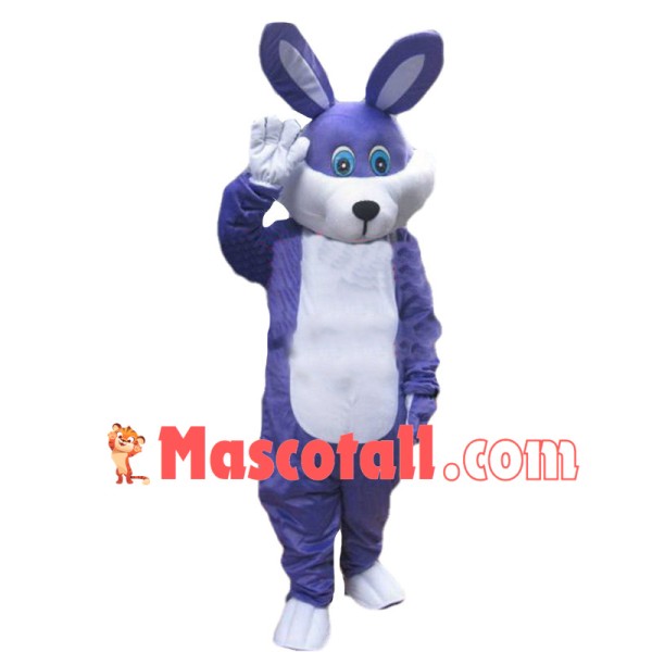 Purple Rabbit Mascot Costume For Adult