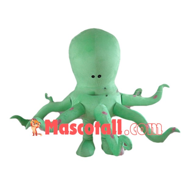Deluxe Green Octopus Mascot Costume 